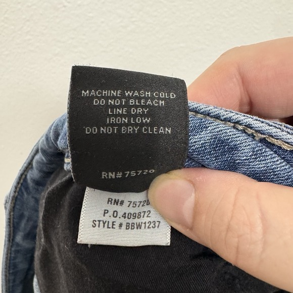 Buckle Black Jeans Women Size 34x32 Faded Blue Fit No. 53 Denim Bootcut - HEMMED - Picture 16 of 16